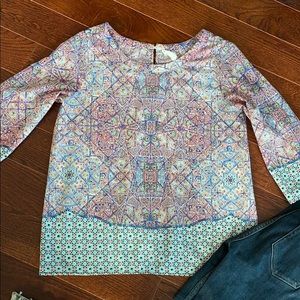 Colorful Patterned Blouse
